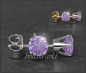 Preview: Ohrstecker 585 Gold Amethyst flieder 4,5,6,7mm